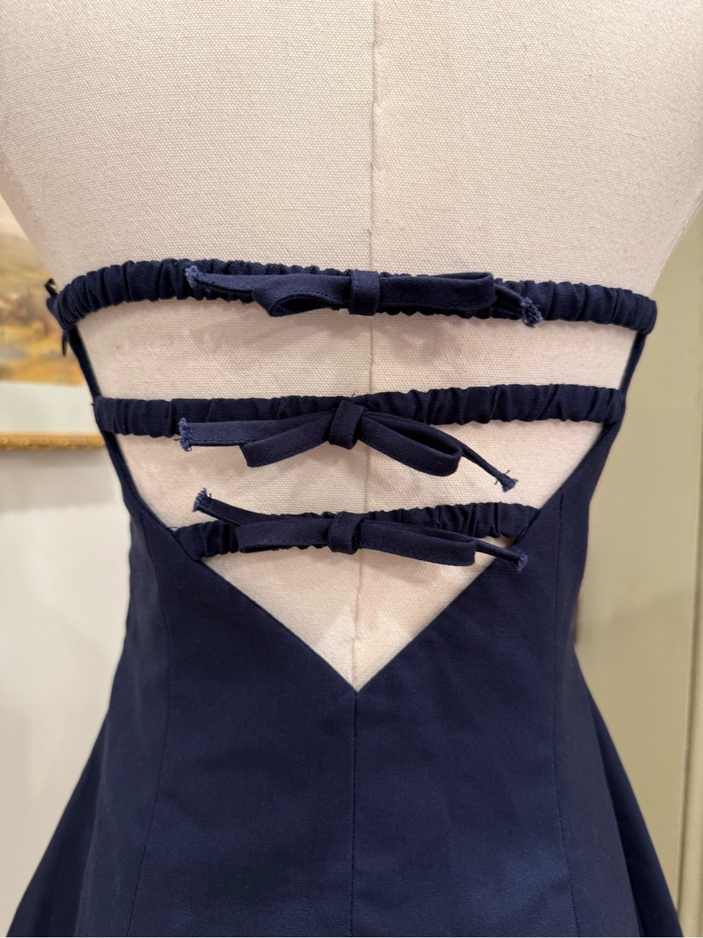 Altar'd State Navy Backless A-Line Mini Dress - Picture 5 of 7